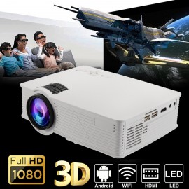 7000Lumens LED WIFI Projector 1080P Full HD Android4.4 3D Multimedia USB/SD/HDMI/VGA/AV/TV For Theater Home Cinema AU/US Plug