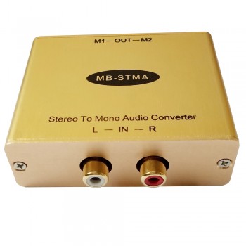 Stereo to Mono Audio converter with isolation output Stereo/Mono adapter Hi-Fi Audio Mixer