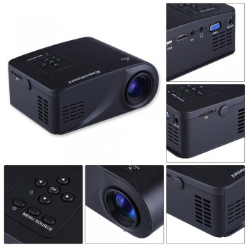 Mini Household HD Miniature Projector  3D Home theater Portable Cell phone projector High quality focusing lens 1080P HD TOP