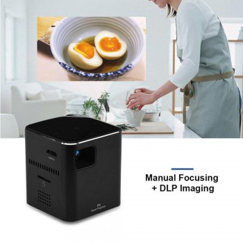 Mini 1080P 2.4GHz/5GHz Micro Projector 1000:1 30000H LED DLP Micro WiFi Wireless Projector For EU Plug