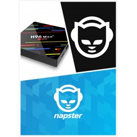 H96 MAX+ Android 7.1 With 1 Year Napster Premium Subscription Account Work on all Device Set Top Box Media Player
