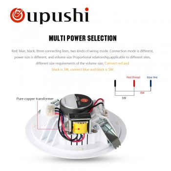 OUPUSHI TD202 high end 5w audio loudspeaker pa system ceiling speaker home audio acoustic