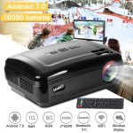 10000 Lumens 1080P Mini Projector 3D LED Home Cinema Theater Projector TV/AV/VGA/HD Beamer For Home Theatre Movie