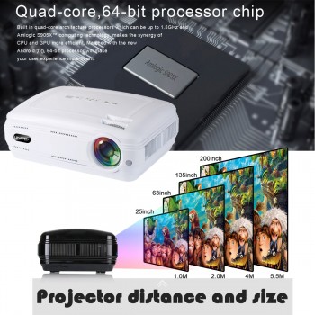 10000 Lumens 1080P Mini Projector 3D LED Home Cinema Theater Projector TV/AV/VGA/HD Beamer For Home Theatre Movie