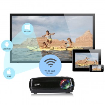 10000 Lumens 1080P Mini Projector 3D LED Home Cinema Theater Projector TV/AV/VGA/HD Beamer For Home Theatre Movie