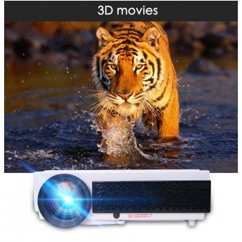 Poner Saund LED96+ LED Projector 1080P 5500lumens With curtain or stand HDMI Full HD Home theater system proyector 3D projector