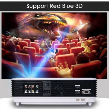 Poner Saund LED96+ LED Projector 1080P 5500lumens With curtain or stand HDMI Full HD Home theater system proyector 3D projector