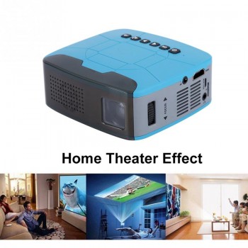 Mini 500LM LCD Micro Projector Home 1080P HD Video Projector with Optical Trapezium Adjustment EU US AU UK Plug 110-240V