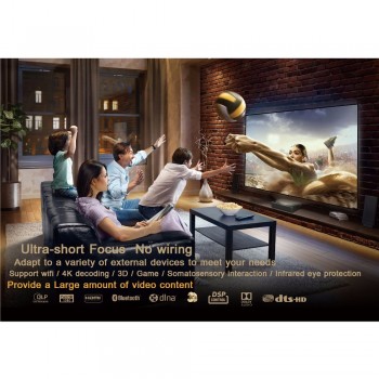 Xiaomi Fengmi Wemax one English Interface Laser Projector TV 5500 lumen 150 Inche 1080 Full HD 4K Support Bluetooth BT DOLBY DTS
