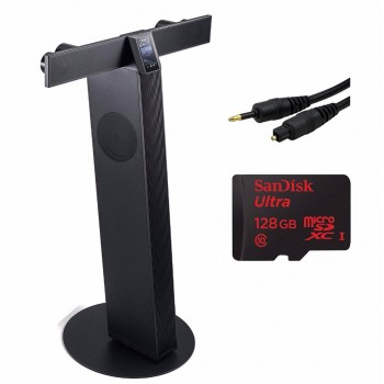 Astellamp;Kern AK T1 Ultimate All-In-One Sound System (White) with Optical Connection Kit