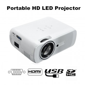 HD LED Projector 3D Portable Multimedia Beamer Large Screen Home Theater Cinema LCD Wireless HDMI AV/VGA/USB/SD/HDMI/TV