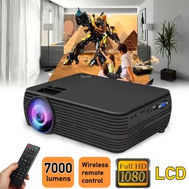 X5 Projector Home Cinema Theater Movie LED Proyector HD Projectors USB VGA HDMI AV TF Support 1080P 7000 Lumens