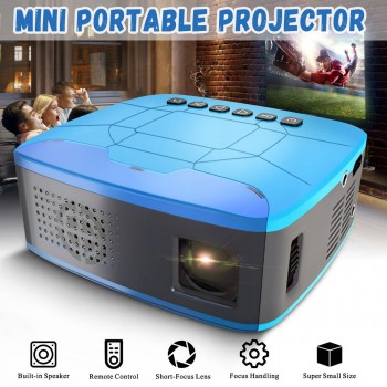 MINI Projector 680Lumens 1920x1080P LED Portable HD Beamer for Home Cinema Supports powerd by power bank