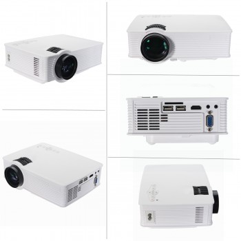 Thinyou GP-9 Projector White 3000 Lumens portable Projector  ISO Portable LED Projector 1080p Full HD video Home Theatre System