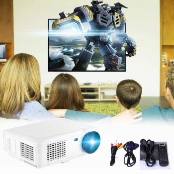 SV-226 1080P Mini Portable Projector Office Teaching Projector 800 X 600 Pixels Home Theater with AV VGA cable