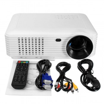 SV-226 1080P Mini Portable Projector Office Teaching Projector 800 X 600 Pixels Home Theater with AV VGA cable