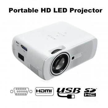 1200 Lumens Mini Full HD LED Projector 3D Portable Home Theater Cinema LED HDMI USB AV/VGA Multimedia