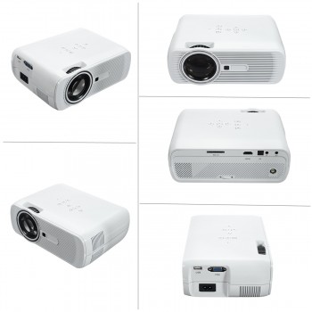 1200 Lumens Mini Full HD LED Projector 3D Portable Home Theater Cinema LED HDMI USB AV/VGA Multimedia
