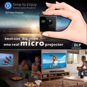 Mini Projector 1080P Wireless WIFI Mobile Projector Support Miracast DLNA Pocket Proyector home theater 5.1 DLP Beamer Battery