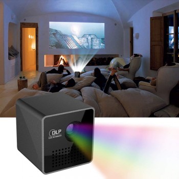 Mini Projector 1080P Wireless WIFI Mobile Projector Support Miracast DLNA Pocket Proyector home theater 5.1 DLP Beamer Battery