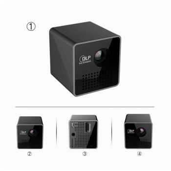 Mini Projector 1080P Wireless WIFI Mobile Projector Support Miracast DLNA Pocket Proyector home theater 5.1 DLP Beamer Battery