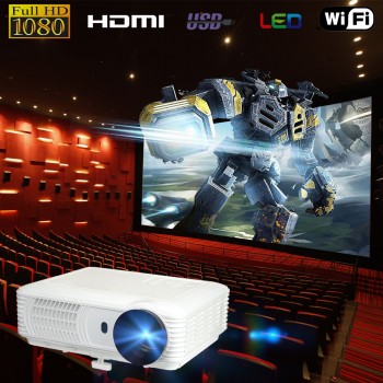 SV-228 WiFi Version Projector 7000 Lumens 1080P Portable Led Projector Digital Projector with AV VGA cable