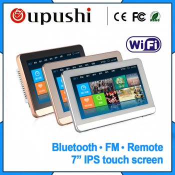 Home Audio video music system,Bluetooth digital stereo amplifier,7 touch screen in wall amplifier, Home Theater Digital Cinema