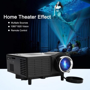 VBESTLIFE Portable Mini Projector Home Cinema Theater Movie LED Projector Digital Proyector HD Projectors HDMI USB AV 1080*1920