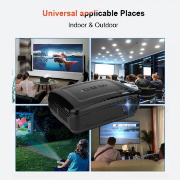 1080P Home Theater Projector 3000:1 Stereo Surrounding Sound 16.7K HD Projector for EU Plug