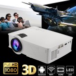7000Lumens LED WIFI Projector 1080P Full HD Android4.4 3D Multimedia USB/SD/HDMI/VGA/AV/TV For Theater Home Cinema AU/US Plug
