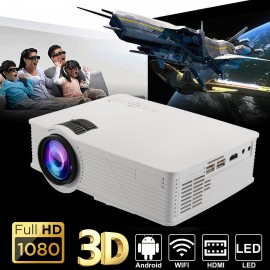 7000Lumens LED WIFI Projector 1080P Full HD Android4.4 3D Multimedia USB/SD/HDMI/VGA/AV/TV For Theater Home Cinema AU/US Plug