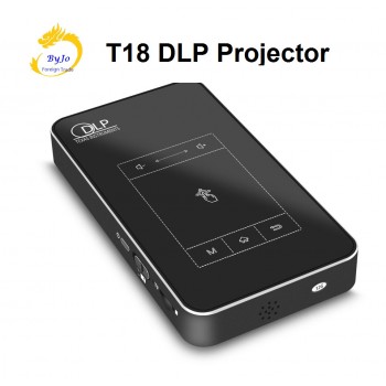 T18 DLP Mini Projector Android 4.4 Handheld WIFI 1G RAM 32G ROM Projector Touch Pad Battery 5000mAh Bluetooth