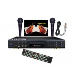 Cheap Karaoke Machine/Recorder/DVD Player,w/ 40k songs, 2Mics input echo, Can Play song from USB /SD card/Disc