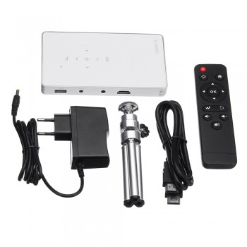P8S DLP Linux OS for Pocket HD Portable Micro WIFI  Mini LED DLP Projector with Battery HDMI USB