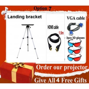 ViEYiNG LED projector HD Optional Ceiling mount Screen Curtain Landing bracket Home theater projector Proyector Pk led96 led86