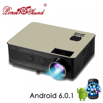 HD Projector TD86 5500 Lumen Android 6.0 WiFi Bluetooth Projector (Optional) for Full HD 1080P LED TV Video Projector