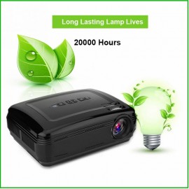 1080P Home Theater Projector Stereo Surrounding Sound 16.7K HD Projector 3000:1 Supprots AVVGAUSB SD card HDMI TV EU Plug