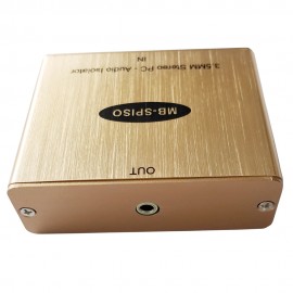 Ground Loop Noise Isolator for Car Audio Home Stereo System with 3.5mm Stereo Audio Isolation