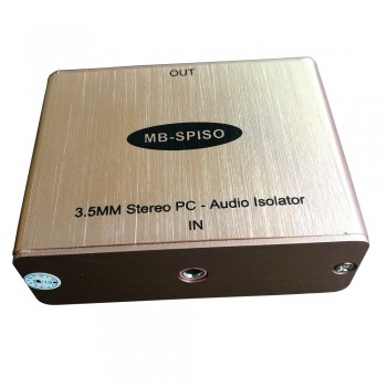 Ground Loop Noise Isolator for Car Audio Home Stereo System with 3.5mm Stereo Audio Isolation