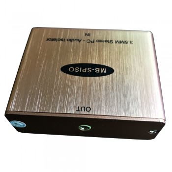 Ground Loop Noise Isolator for Car Audio Home Stereo System with 3.5mm Stereo Audio Isolation