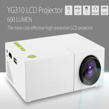 YG310 updated YG300 LED Portable Projector 800LM 3.5mm 320x240 HDMI USB Mini Projector Home Media Player support 1080p