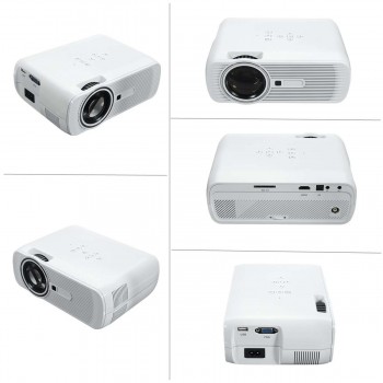HD LED Projector 3D Portable Multimedia Beamer Large Screen Home Theater Cinema LCD Wireless HDMI AV/VGA/USB/SD/HDMI/TV