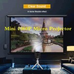 Mini P6 1080P Micro Projector 2.4GHz/5GHz  1000:1 30000H LED DLP Micro WiFi Wireless Projector For US Plug