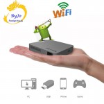 Original UNIC S6 Android 4.4 Mobile Projector S6 Mini  Pocket Home Movie Projector Beamer Battery