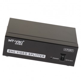 1In 4Out BNC Video Splitter Box Distributor Adapter for Video Monitor System