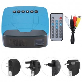 500lm LCD Micro Projector 1080P HD Video Projector with Optical Trapezium Adjustment Micro Projectors 2019