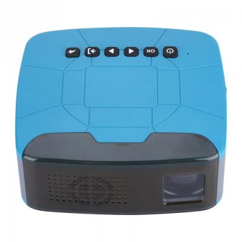 500lm LCD Micro Projector 1080P HD Video Projector with Optical Trapezium Adjustment Micro Projectors 2019