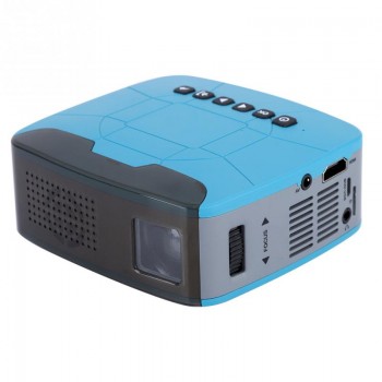 500lm LCD Micro Projector 1080P HD Video Projector with Optical Trapezium Adjustment Micro Projectors 2019