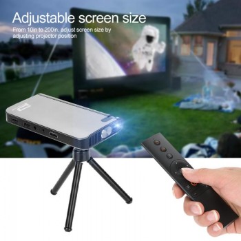 Portable DLP Mini Mobile Phone Projector 100240V US Plug Gray 2018 new style Projectors