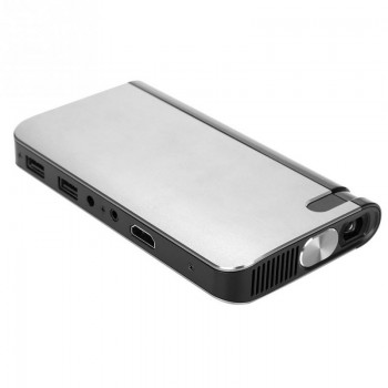 Portable DLP Mini Mobile Phone Projector 100240V US Plug Gray 2018 new style Projectors
